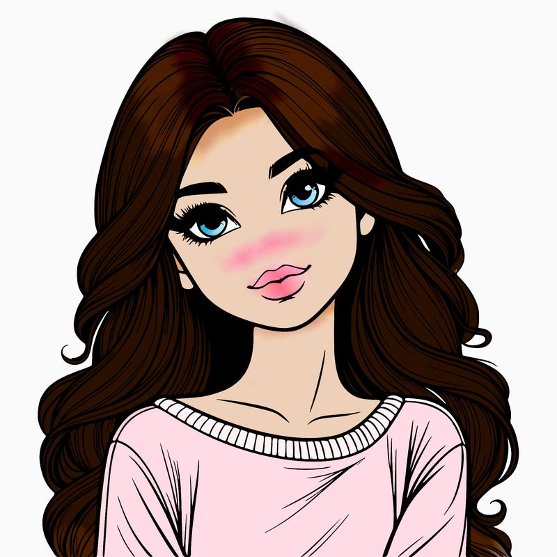 realistic beautiful girl