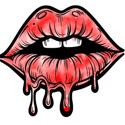 lips that look realistic and drip