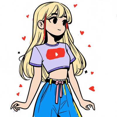 girl in a cute crop top