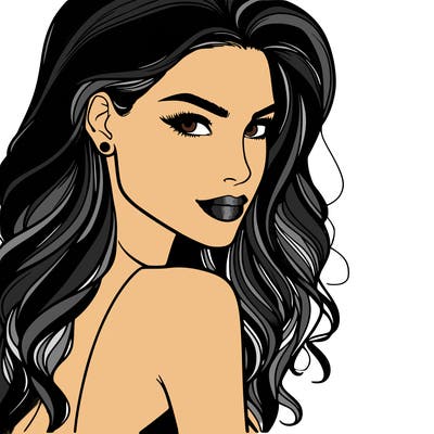 beautiful female fashion model