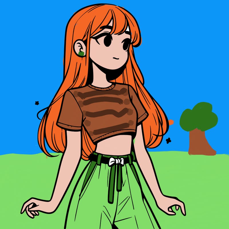 girl in a cute crop top