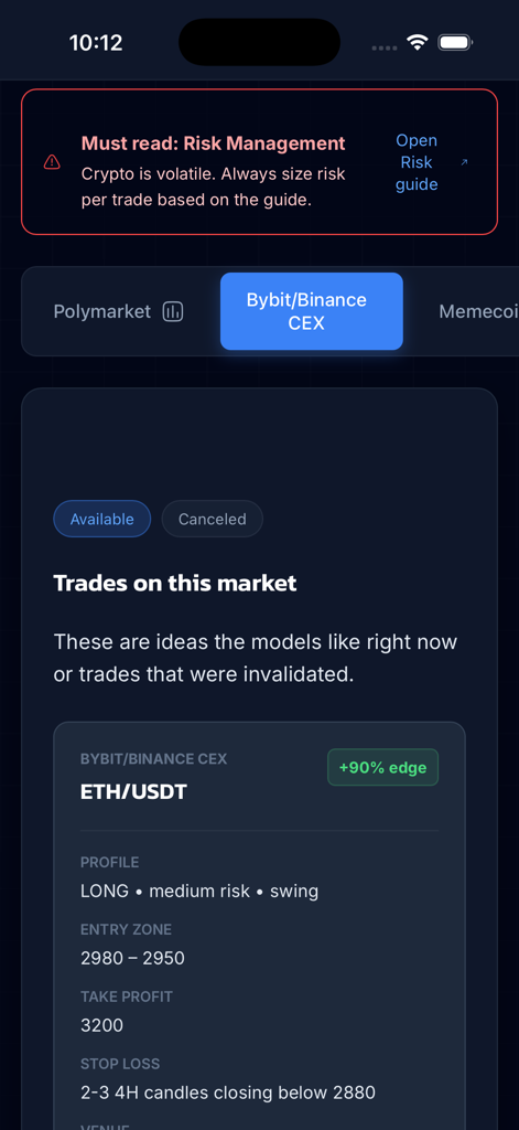 AiPredict - Football & Crypto - Análisis de trading de criptomonedas impulsado por IA para Ethereum con puntos de entrada y objetivos de ganancias.