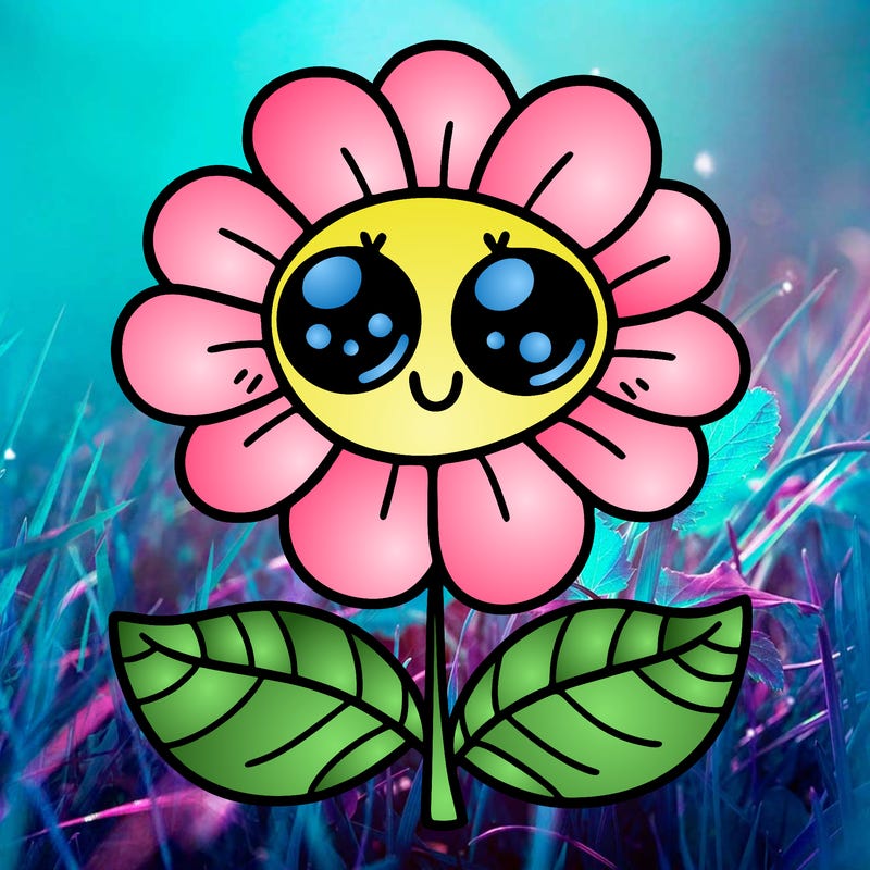 flower with eyes