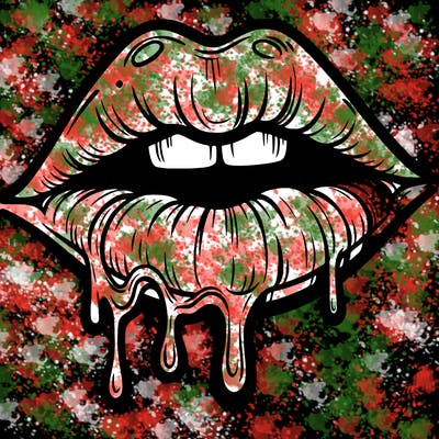 lips that look realistic and drip