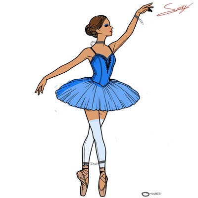 realistic ballerina