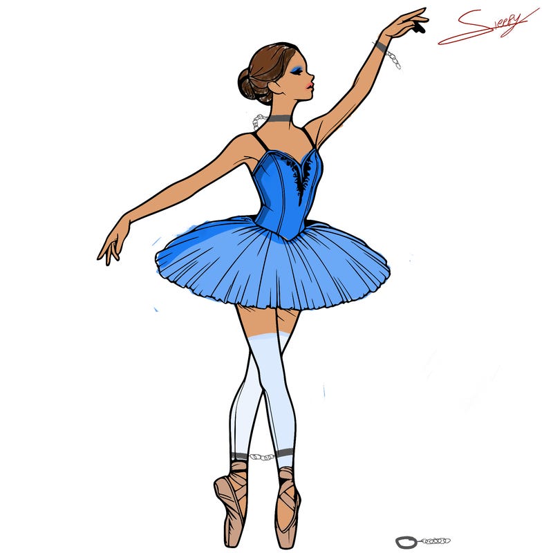 realistic ballerina