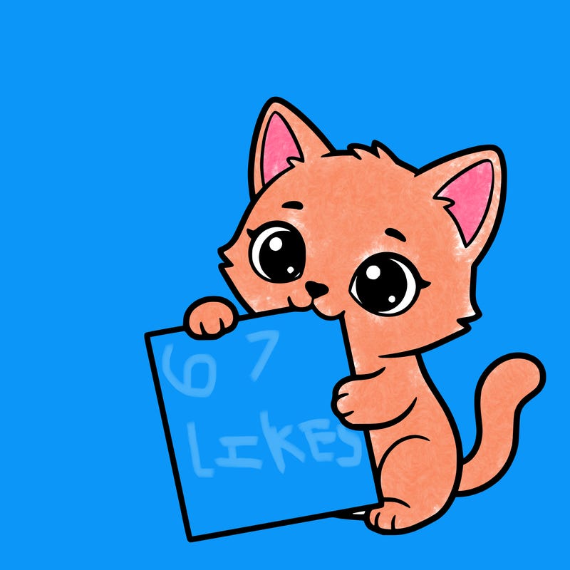 a small cat with a blank sheet of paper in its hand. the cat is sooooooo cute!