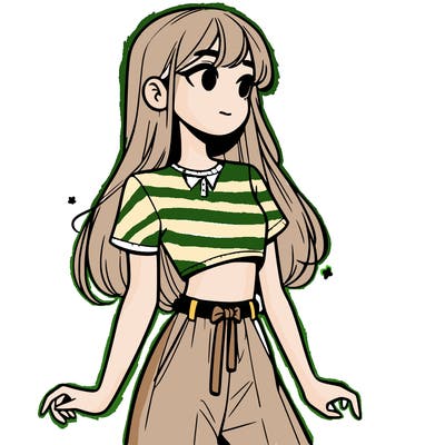 girl in a cute crop top