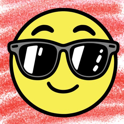 emoji with sunglasses