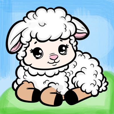 a baby sheep