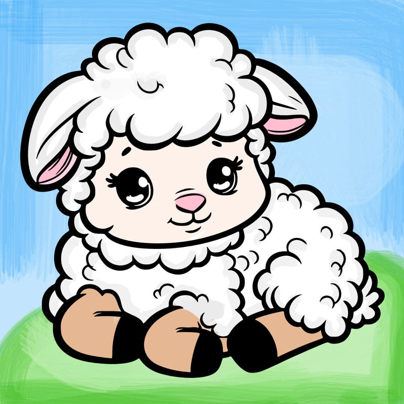 a baby sheep