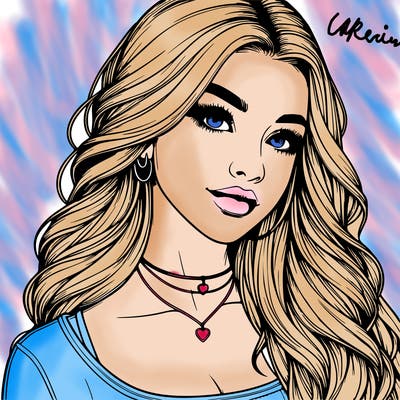 detailed realistic girl