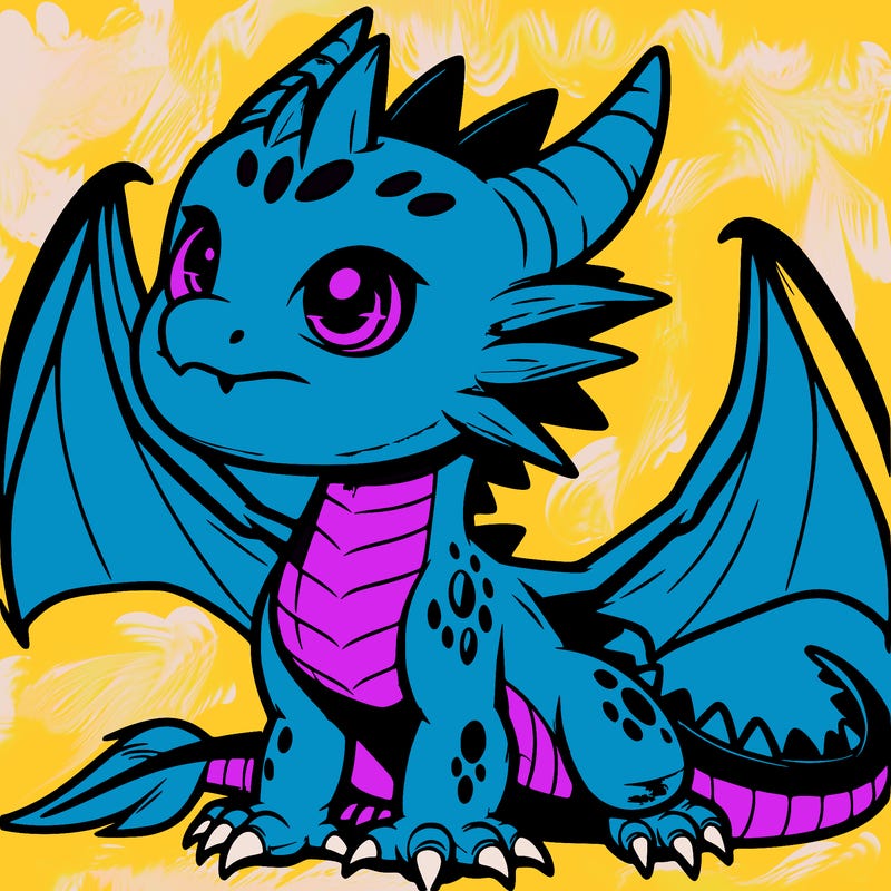 fierce baby night dragon