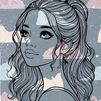 beautiful realistic girl