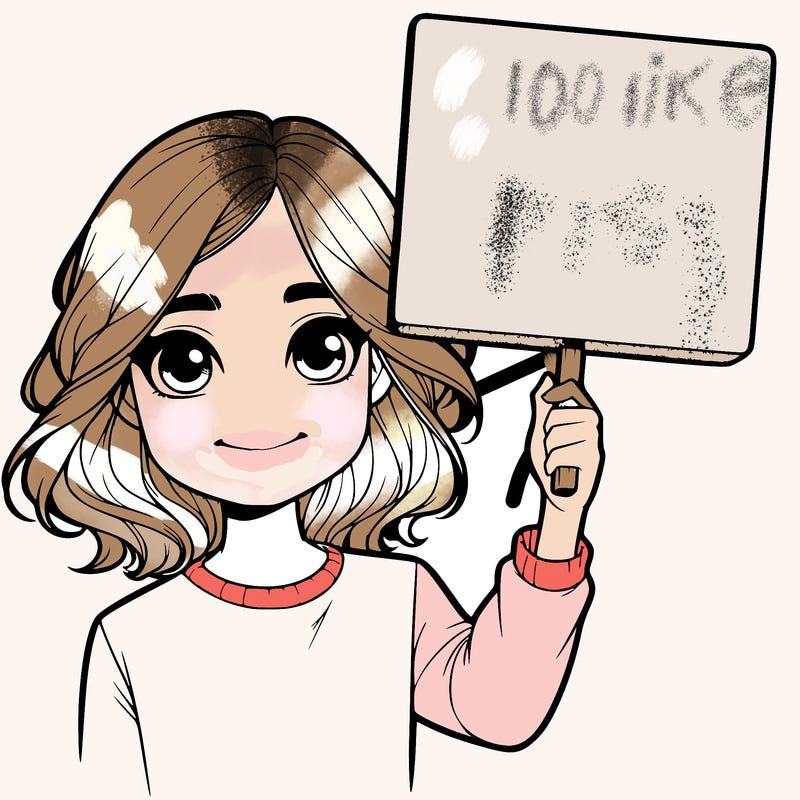 realistic girl holding up a sign