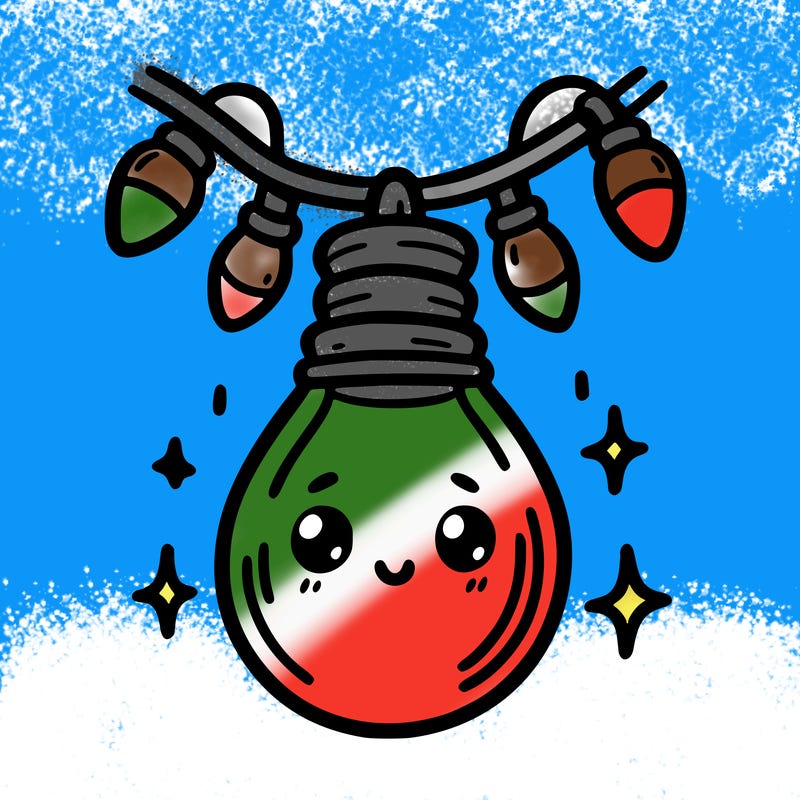 small bulb of a garland