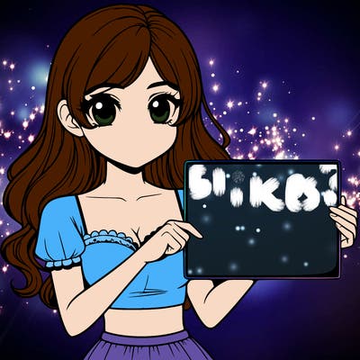 realistic pretty girl holding blank sign