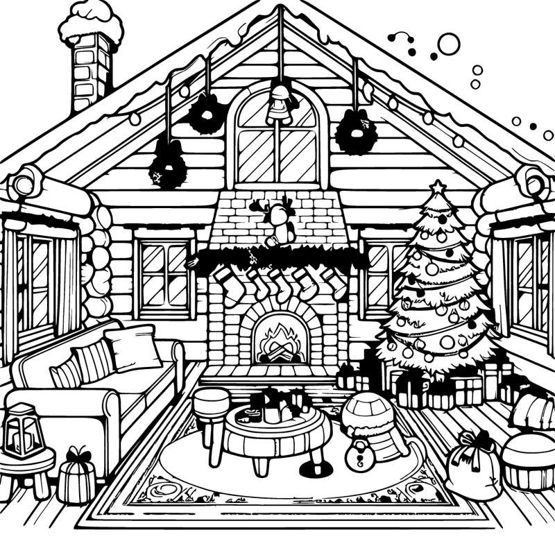 christmas house interior