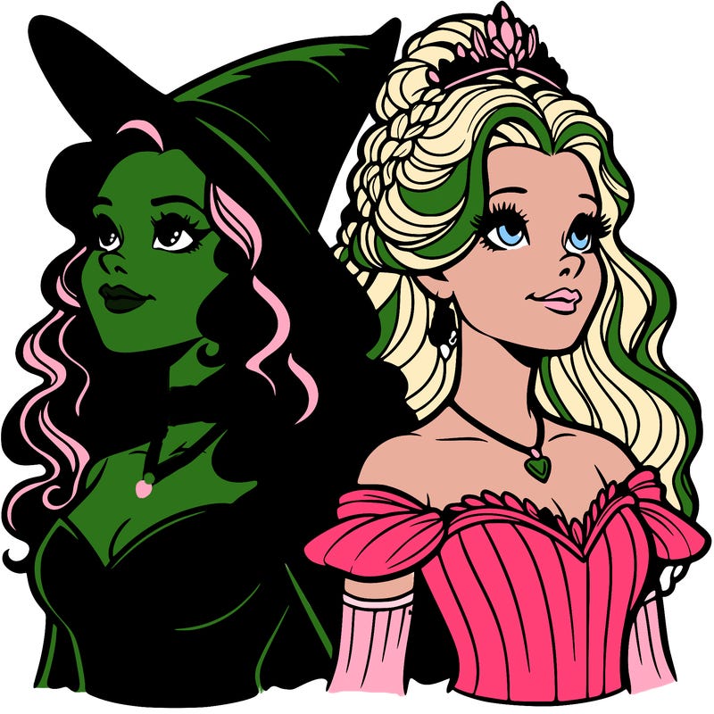 'elphaba and glinda (realistic)