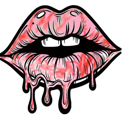 lips that look realistic and drip