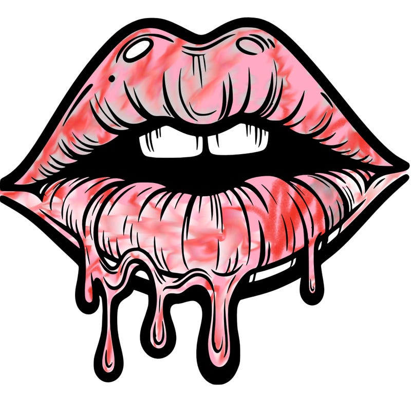 lips that look realistic and drip