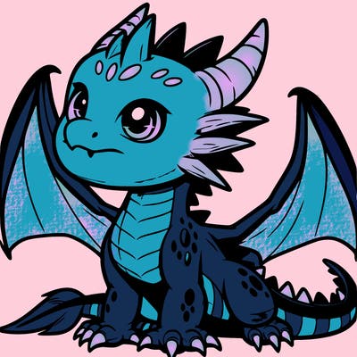 fierce baby night dragon