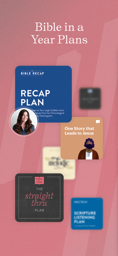 Bible in a Year listening plans in the Dwell app