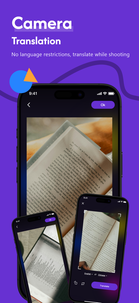 Global Translator - Talk Flow - Global Translator Talk Flow app camera translation interface