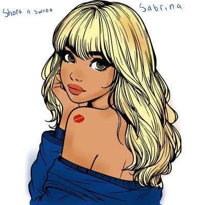 realistic girl with bangs looking over her shoulder