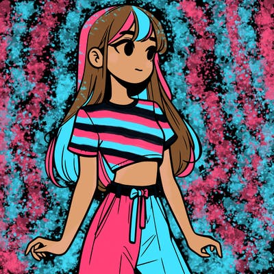 girl in a cute crop top