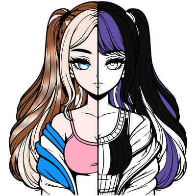 realistic girl split