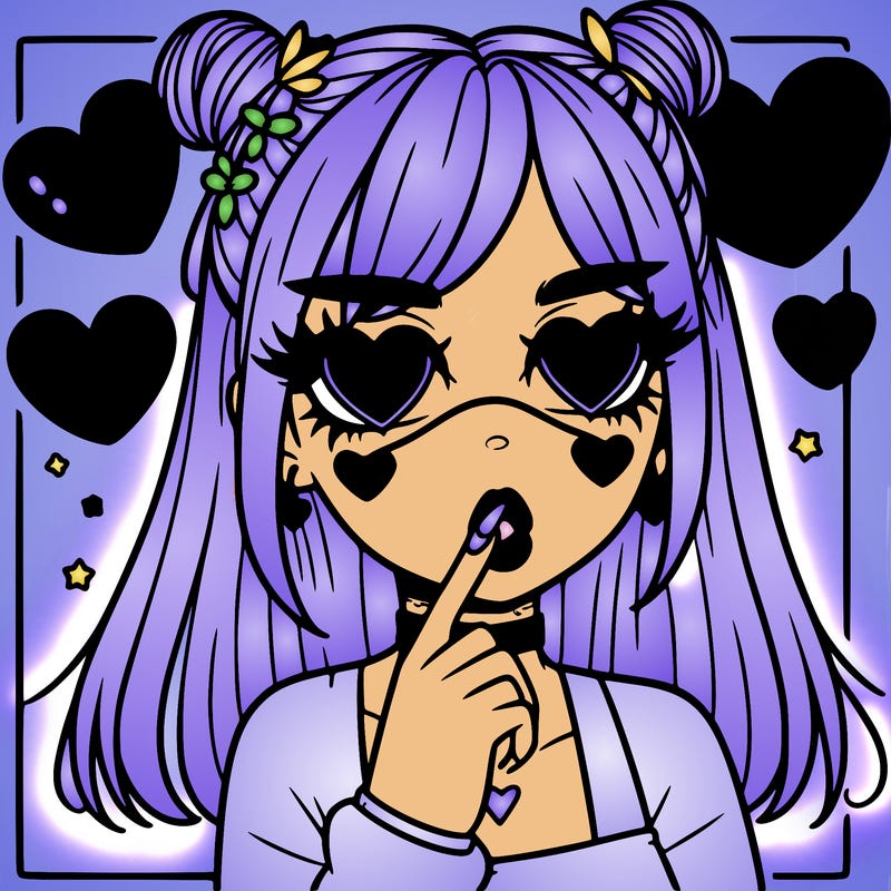 aesthetic heart girl