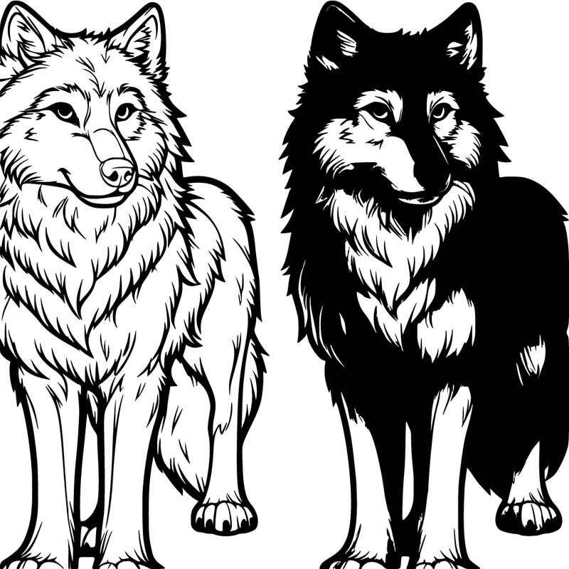 realistic wolf