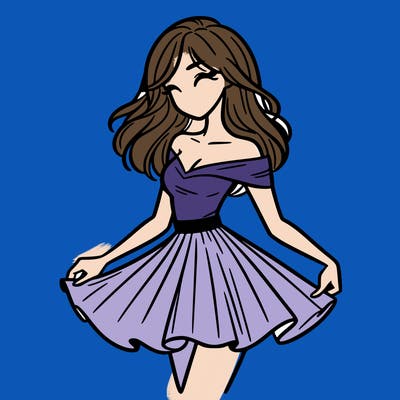 woman in skirt