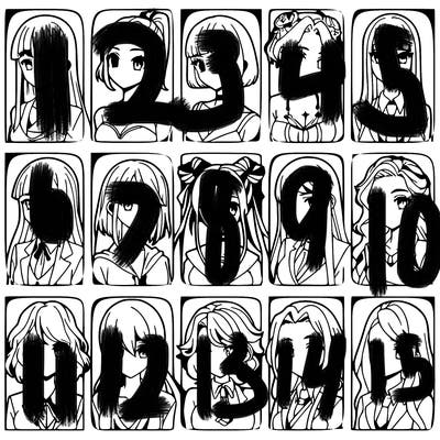 girls that look diffrent anime