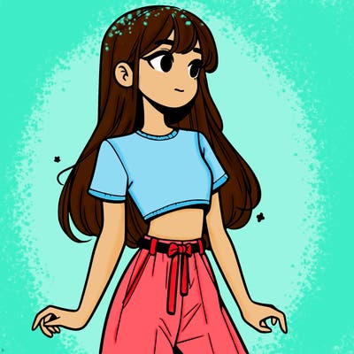 girl in a cute crop top