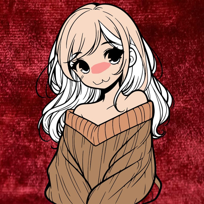 shy pretty girl wearing a sweater that is falling off one shoulder portrait