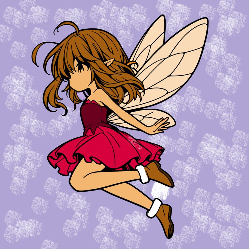 manga fairy flying