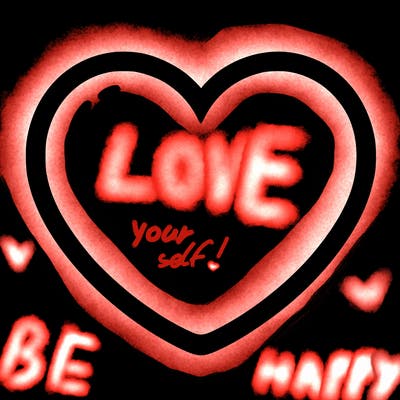 a blank heart