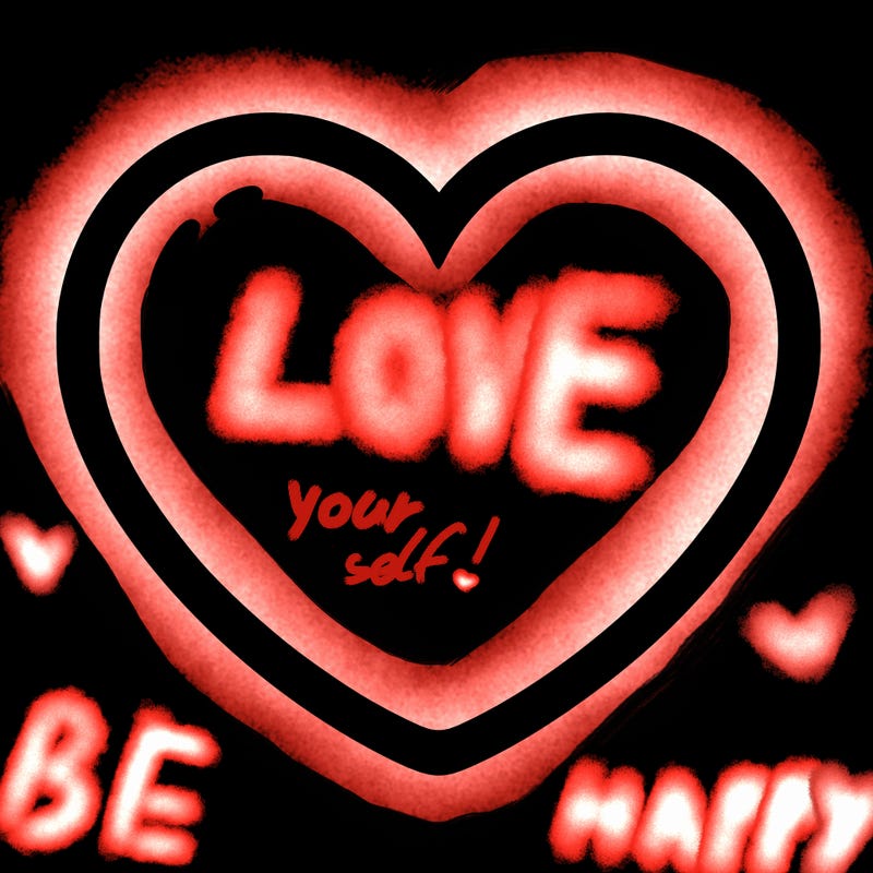 a blank heart