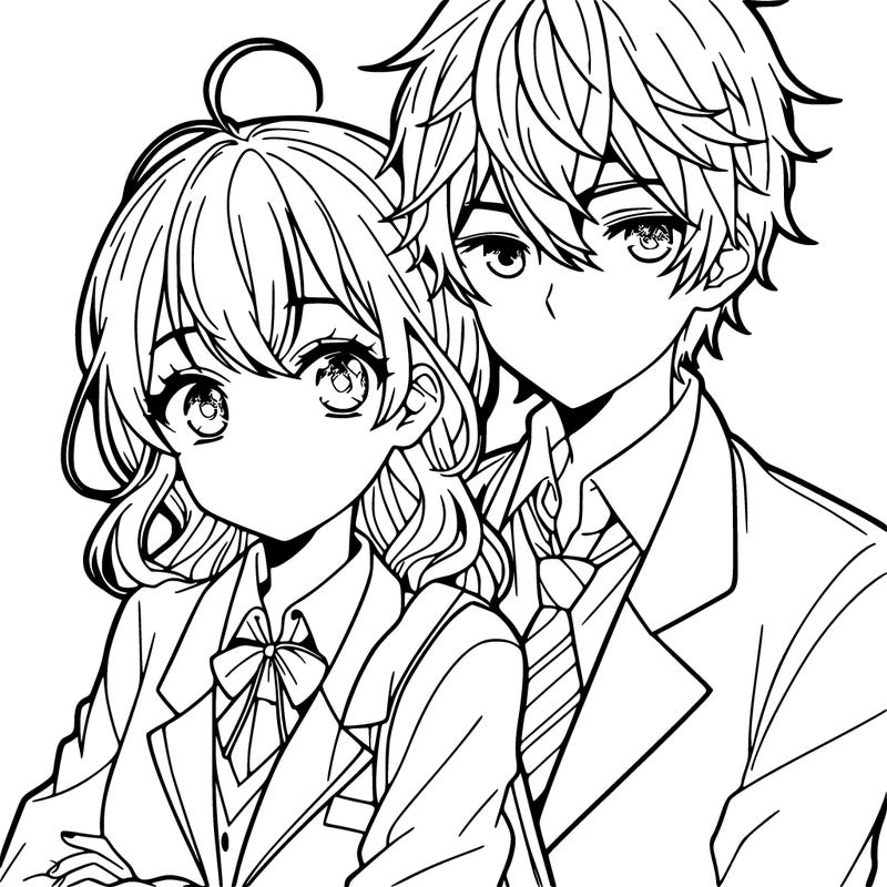 a girl with a boy manga