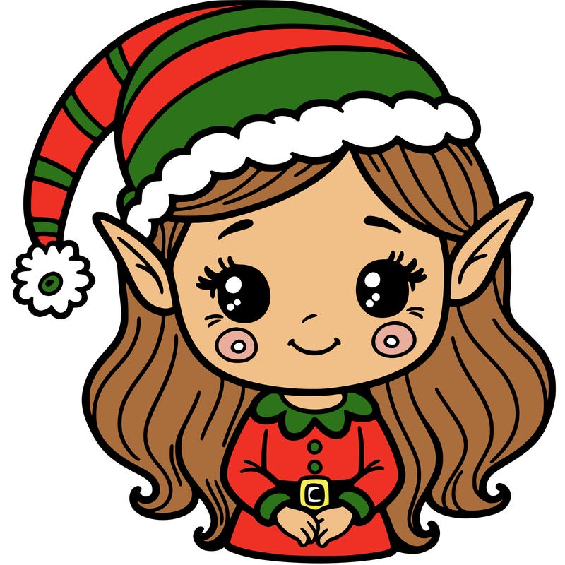 christmas elf girl