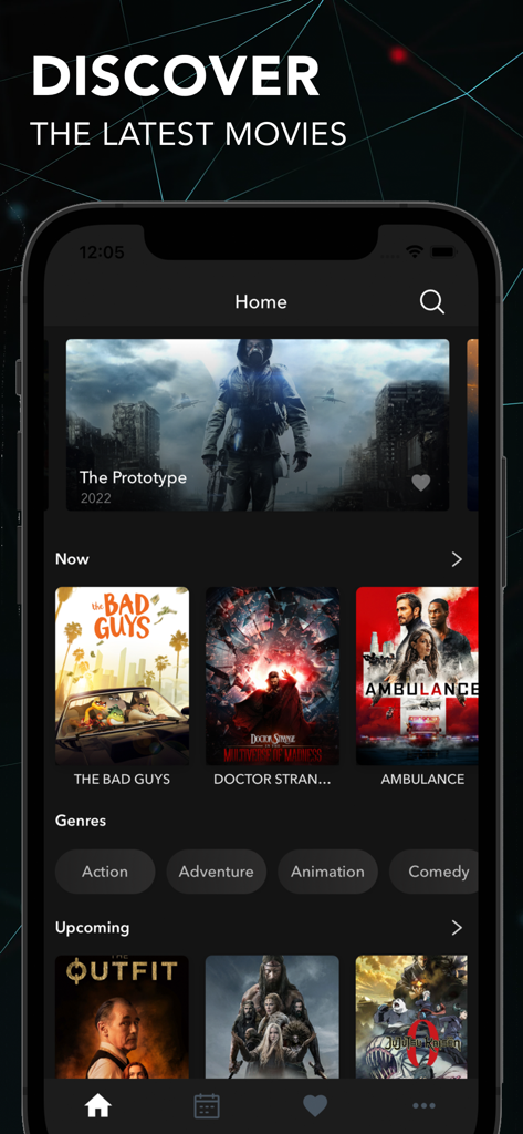 Play Diary : Movies Cinema - Home screen of Play Diary app displaying latest movie releases and genres