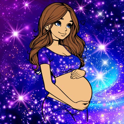 realistic pregnant girl