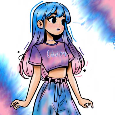 girl in a cute crop top