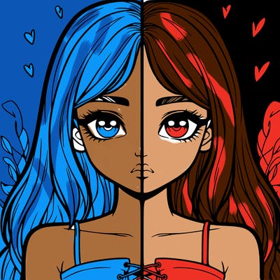 realistic girl split