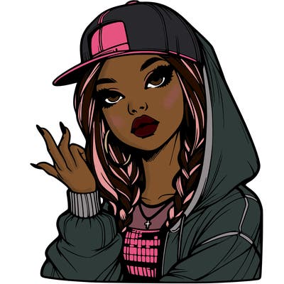 realistic hip hop girl