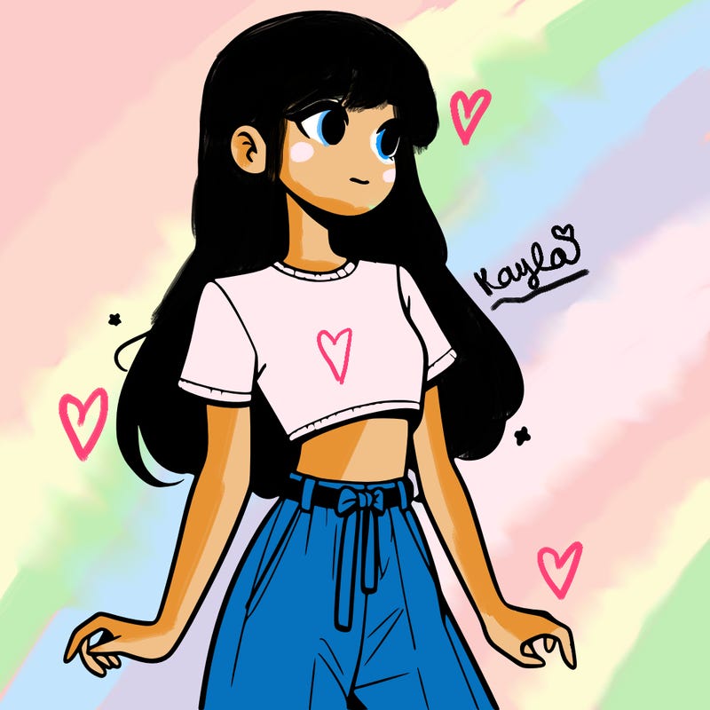 girl in a cute crop top
