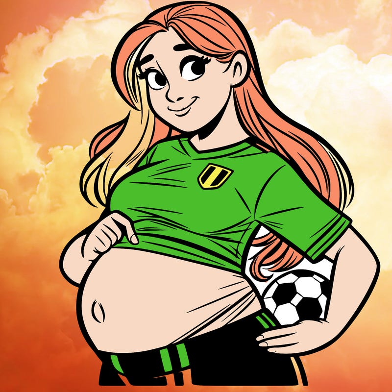 pregnant blond french footballer