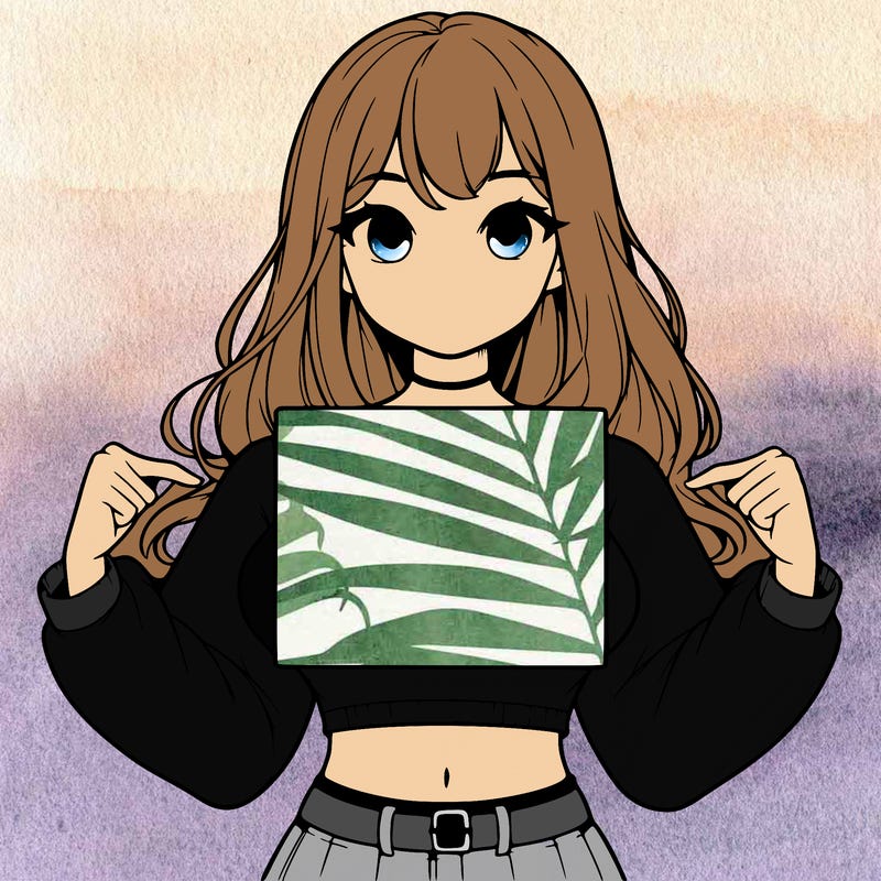 girl holding a blank sign in a long sleeve crop top